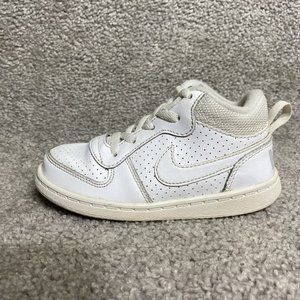 Nike Court Borough Mid Shoes White 839981-100  INFANT US Size 9C
